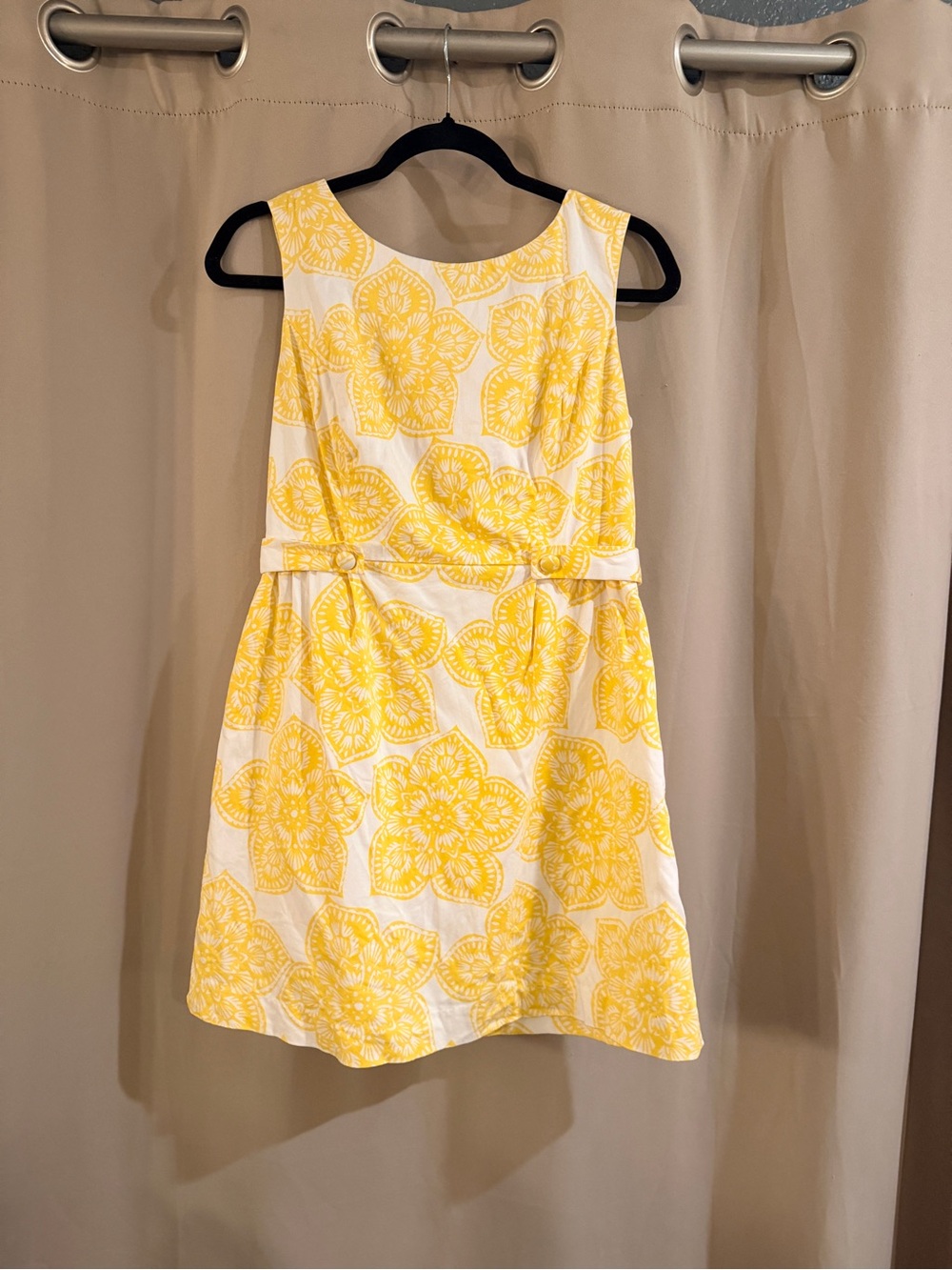 Cato Yellow Floral Print A-Line Summer Dress